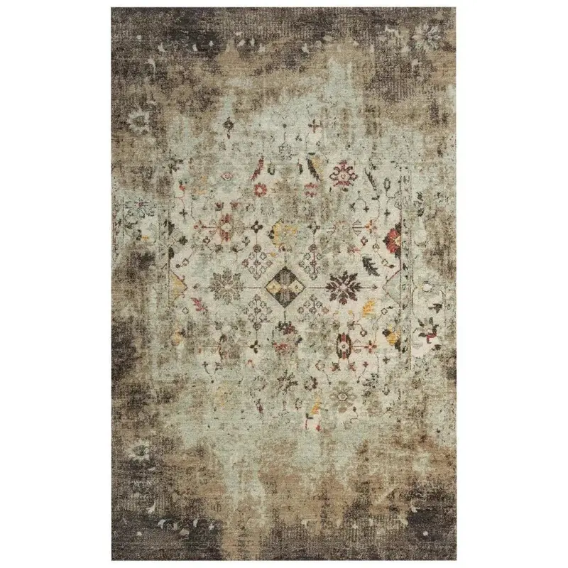 Deus Brown And Beige Area Rug For Living Rooms 1