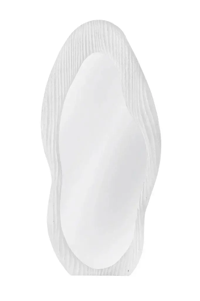 Dianne Distressed White Vintage Wall Mirror 1