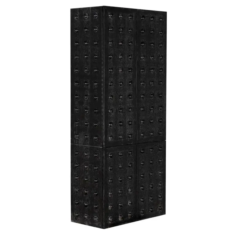 Didier Black-Stained Wooden Bookcase With Adjustable Shelves 1