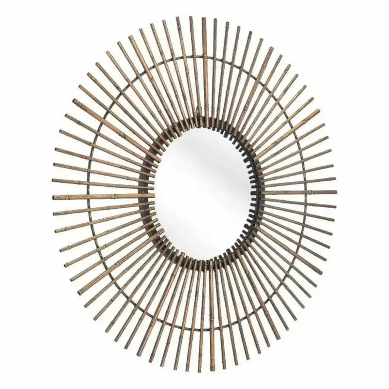 Dimond Gold Round Wall Mirror 1