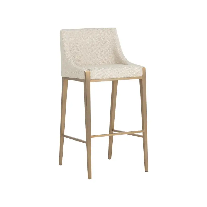 Dionne Textured Pebble Fabric Barstool 1