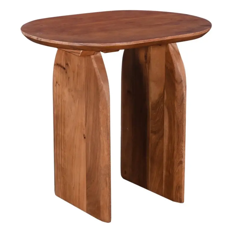Domingo Oval Wooden Side Table 1