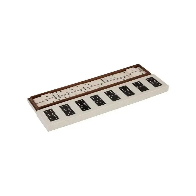 Domino Game Set With Wooden Box And Tiles 1