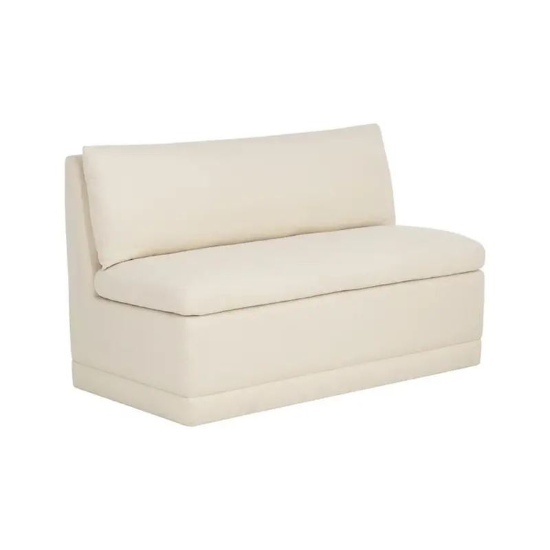 Donatella Cream Upholstered Banquette Seating 1