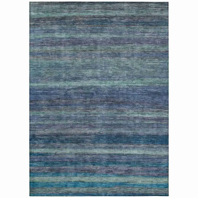 Doravine Blue Indoor-Outdoor Rug – Quick-Dry Washable All-Weather Floor Mat 2