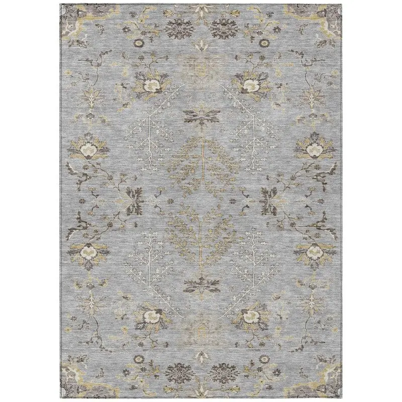 Doris Gray Indoor-Outdoor Rug – Sleek, Neutral Washable Floor Cover For Modern Homes 2