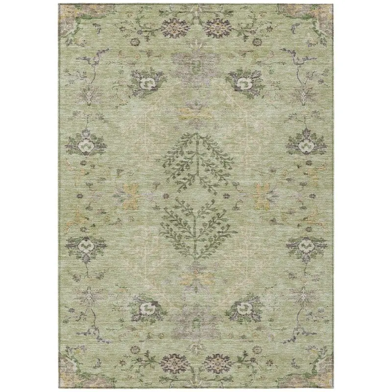 Doris Green Washable Patio Rug – Fresh, Eco-Conscious Indoor-Outdoor Area Rug 2