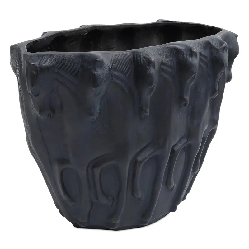 Dressage Sleek Aluminum Oval Vase 1
