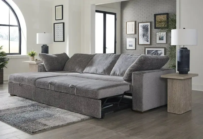 Drift Sectional Sleeper Sofa In Performance Fabric (2-Piece Set) 1