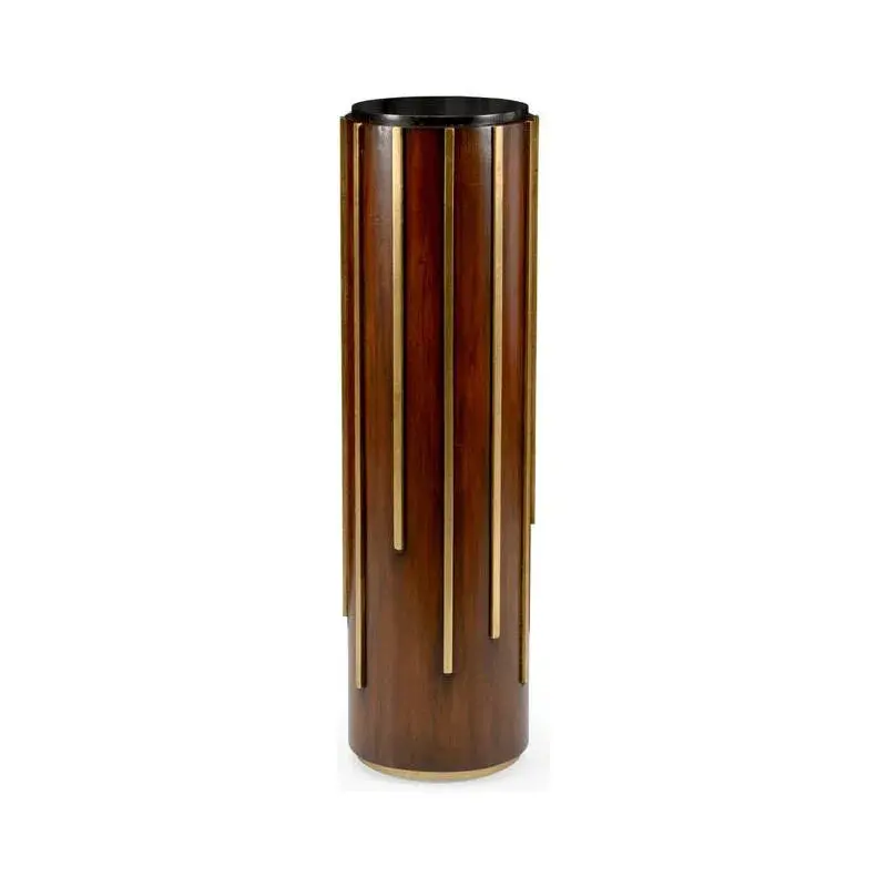 Drip Drop Textured Wooden Pedestal 1