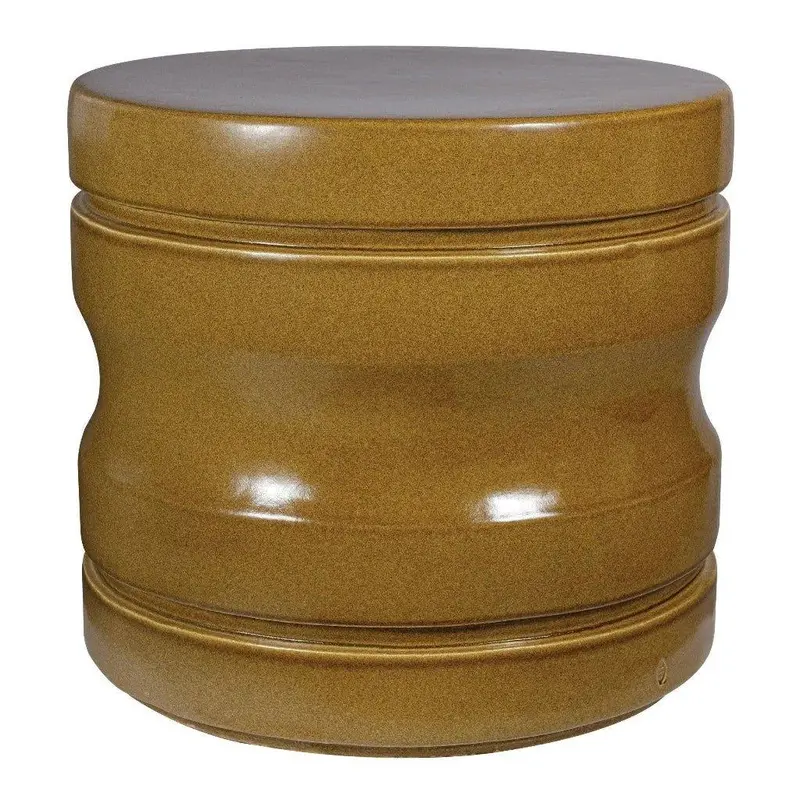 Dune Ceramic Accent Table – Versatile Outdoor End Table 1