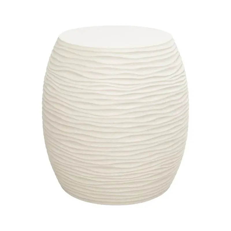 Dune Concrete Outdoor End Table – Round Form 1