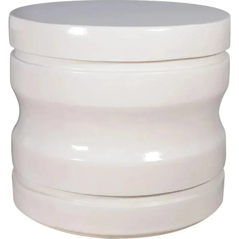 Dune White Accent Table – Clean-Look Outdoor End Table 1