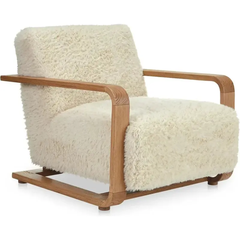 Eckersley Luxe Faux Fur Accent Armchair 1