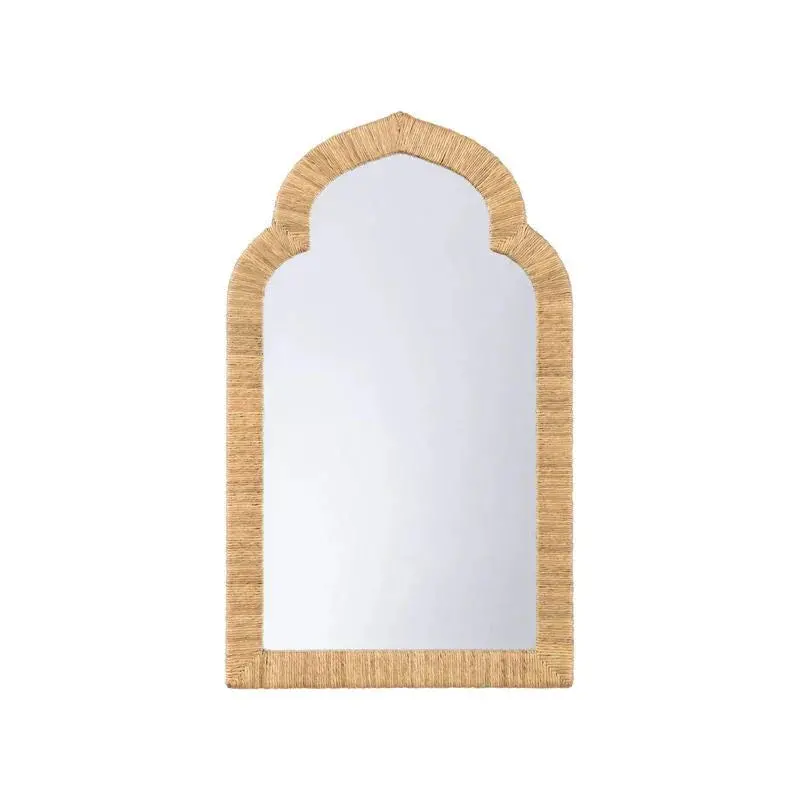 Eden Jute-Wrapped Round Wall Mirror 1