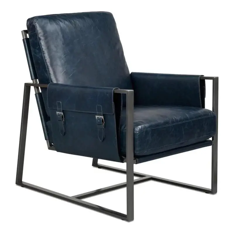 Edmonds Luxury Leather Dining Chair – Hand-Stitched Upholstery & Solid Frame 1