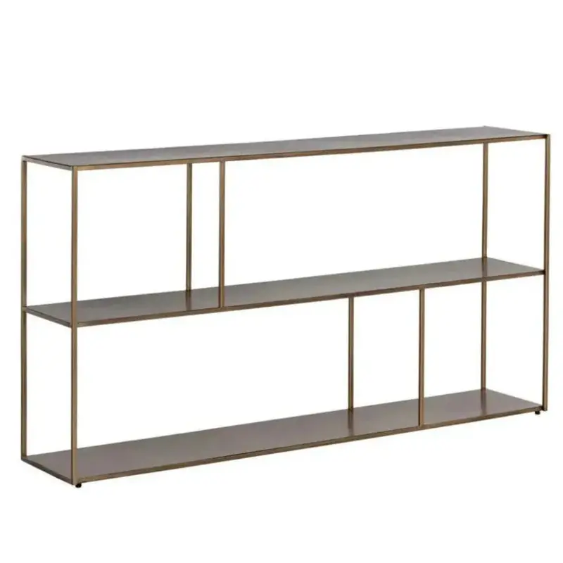 Eiffel Iron Low Shelf Unit – Stylish Metal Etagere 1