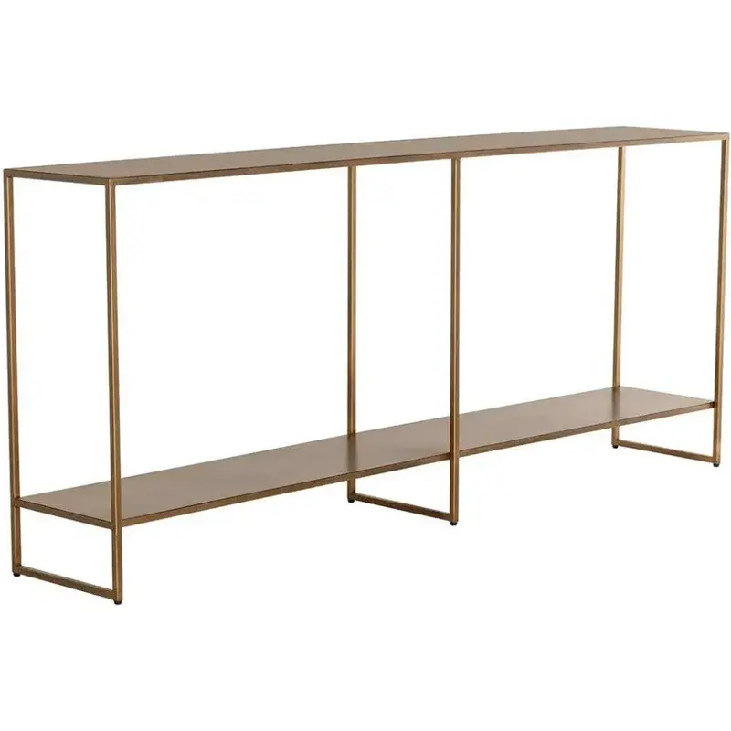 Eiffel Rectangular Iron Console Table For Entryways 1