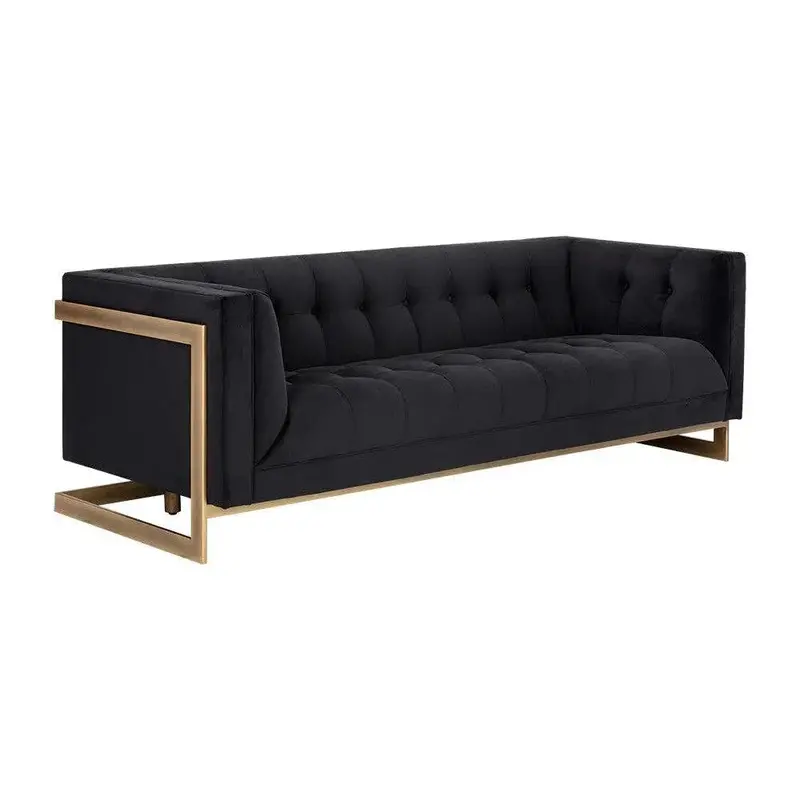 Ekon Minimalist Fabric Sofa With Streamlined Silhouette 1