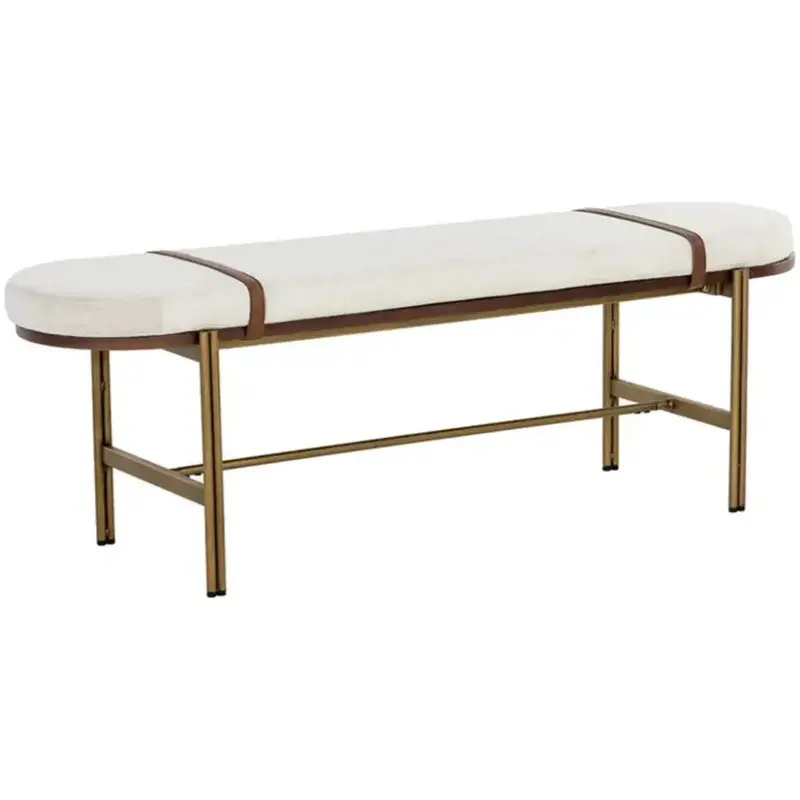 Elaine Backless Bench – Performance Fabric Hallway Or Entryway Seating 1