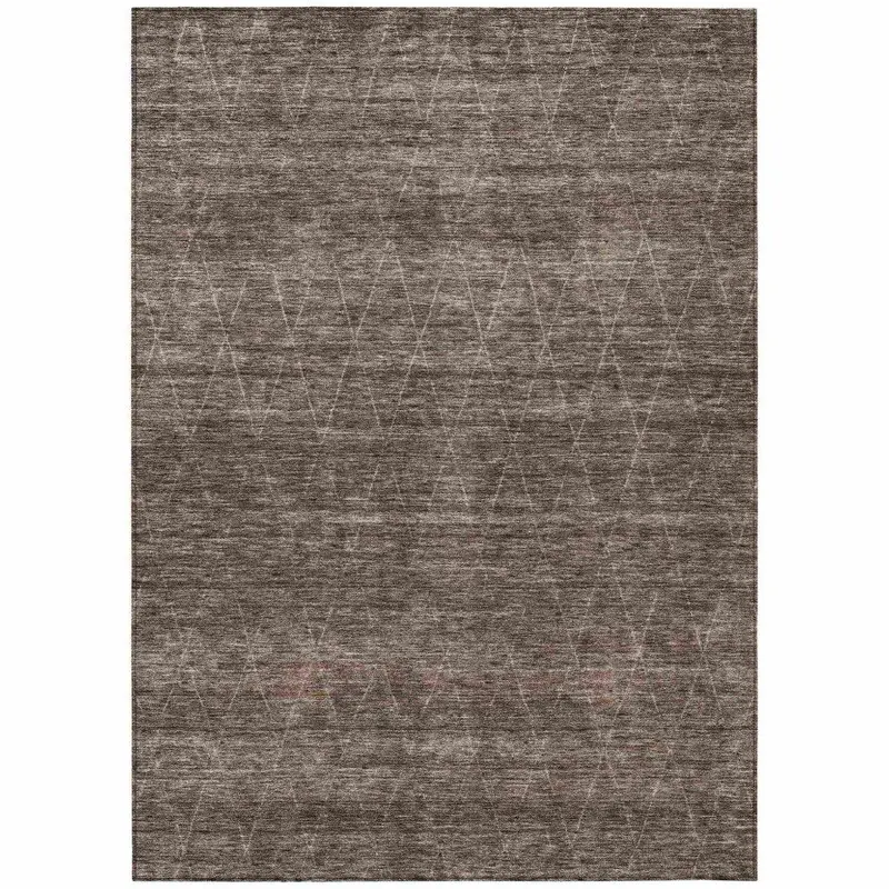 Elaria Brown Washable Patio Rug – Versatile Indoor-Outdoor Rug With Non-Slip Backing 2