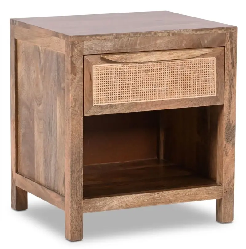 Eldridge One-Drawer Wooden Nightstand 1