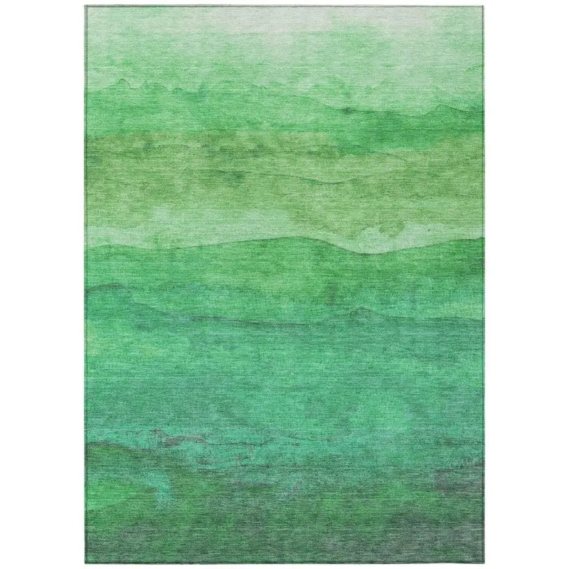 Elien Green Durable Indoor-Outdoor Rug – Pet- And Kid-Safe Washable Flooring 2