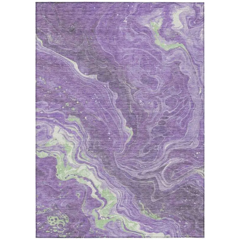 Elius Purple Outdoor-Indoor Rug – Stain-Resistant Washable Carpet 2