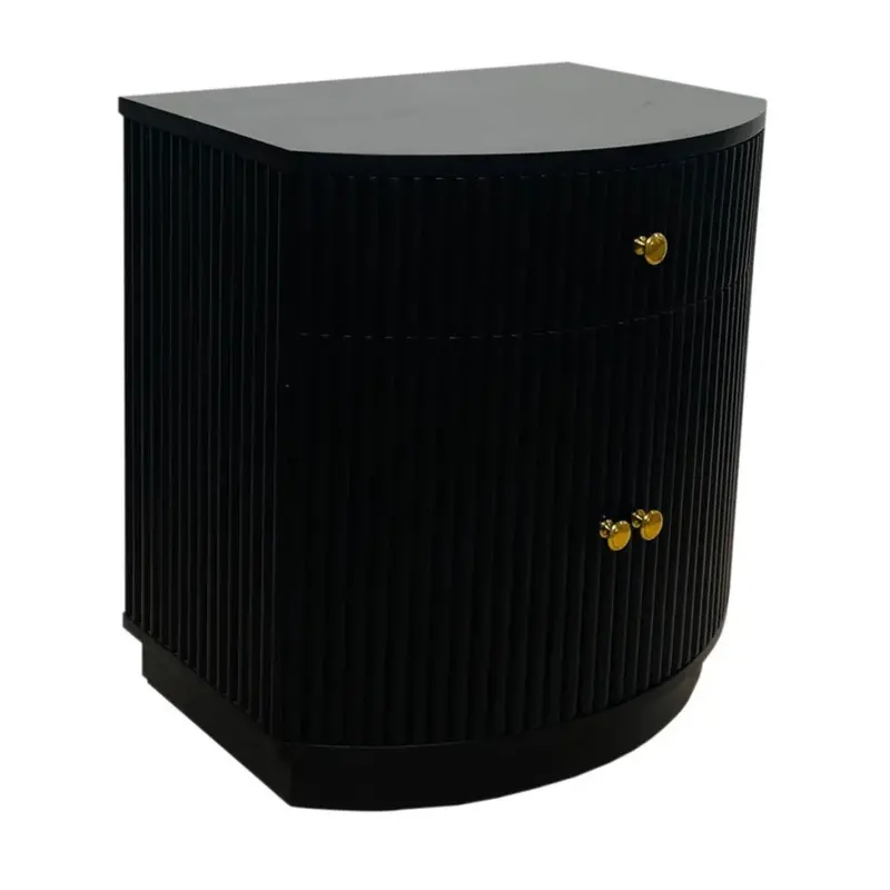 Elle Wooden Side Table With Single Drawer 1