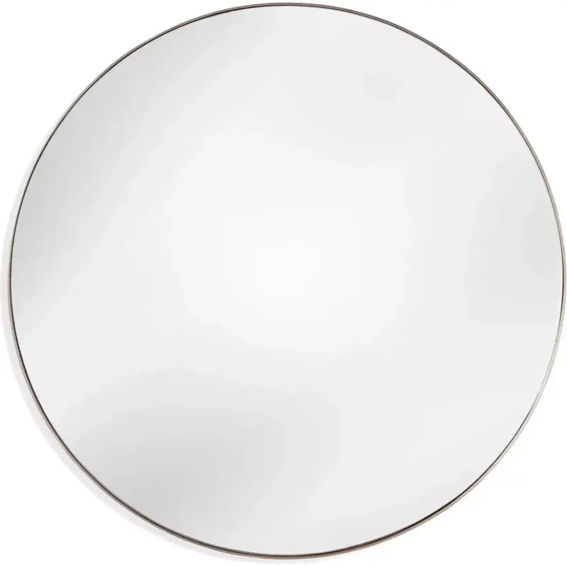 Eltham Sleek Silver Metal Wall Mirror 1