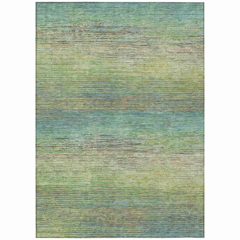 Elu Green Durable Indoor-Outdoor Decorative Rug 2
