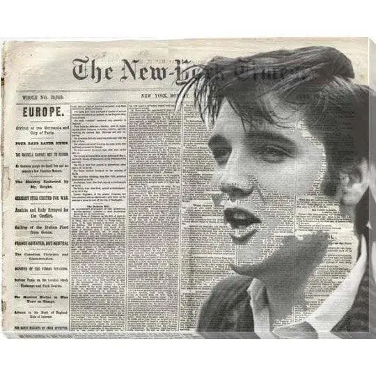 Elvis Presley Iconic Portrait Canvas Art 1
