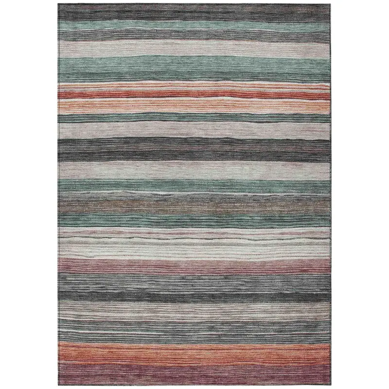 Elyn Blue Indoor-Outdoor Washable Area Rug 1