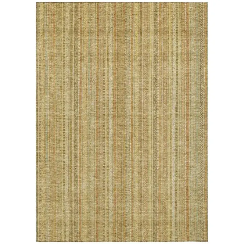 Emberith Gold Indoor-Outdoor Rug – Modern Texture, Machine Washable & Lightweight 2