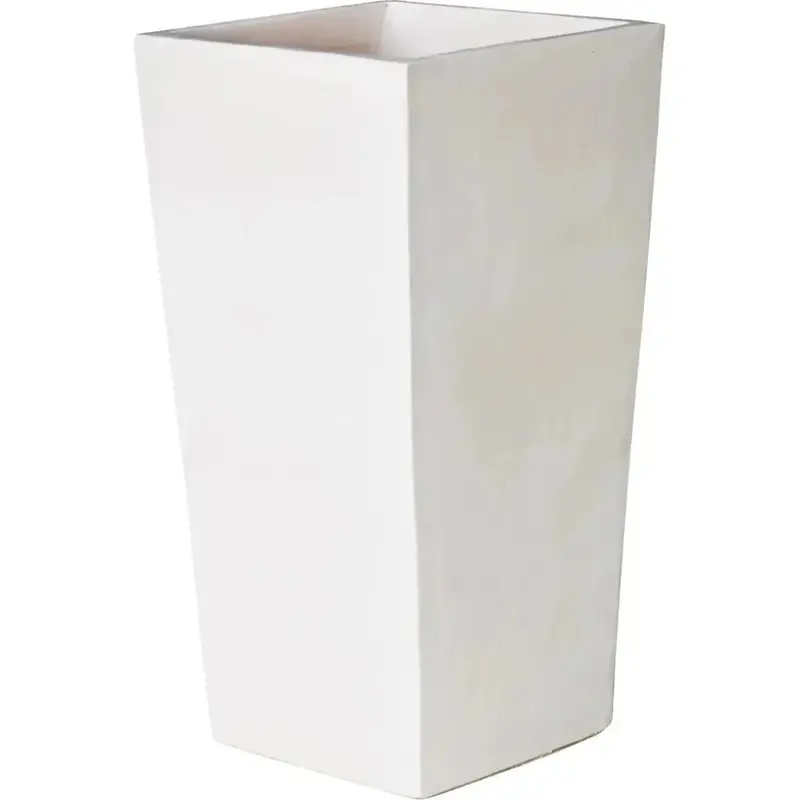 English Snow White Outdoor Planter – Crisp Ceramic Garden Planter 1