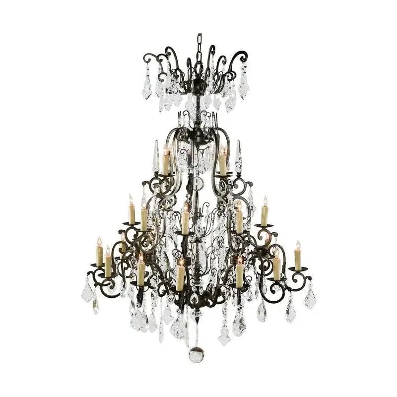 Esmerado Crystal Chandelier With Elegant Refractive Design 1