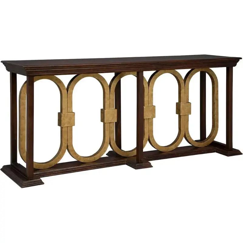 Everly Slim Wooden Console Table For Entryway 1