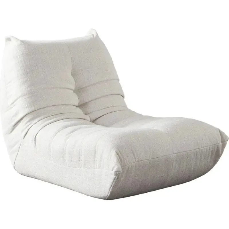 Ezra Armless Cream Fabric Accent Chair 1