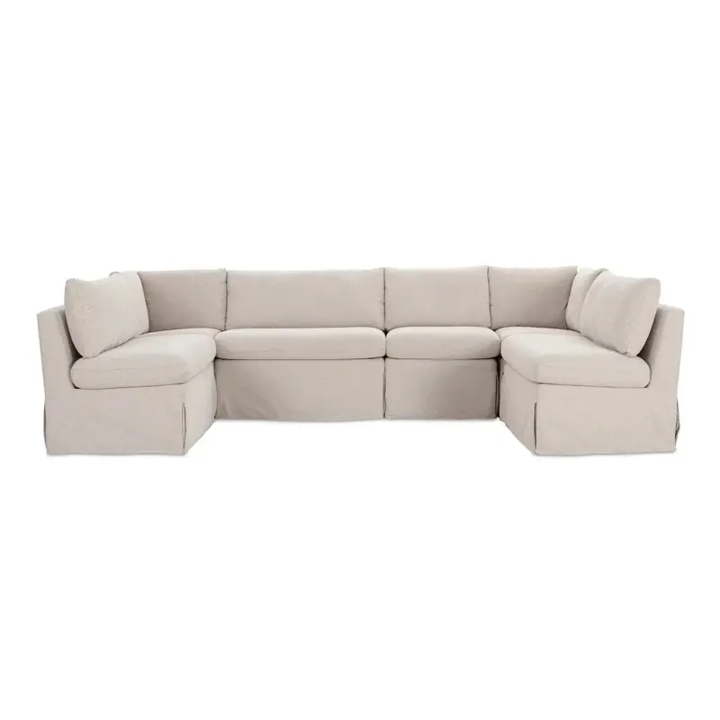 Fable U-Shaped Dining Banquette – Upholstered Slipcover Seating 1