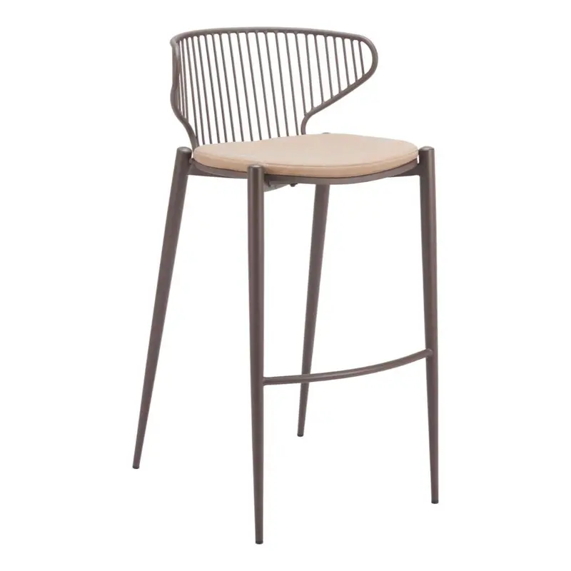 Faux Leather Barstools (Set Of 2) – 30-Inch Tall Pub-Style Seating 1