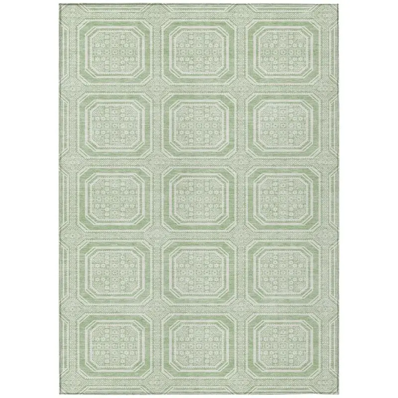 Fernalis Green Natural-Look Indoor-Outdoor Rug – Biodegradable & Machine Washable 2