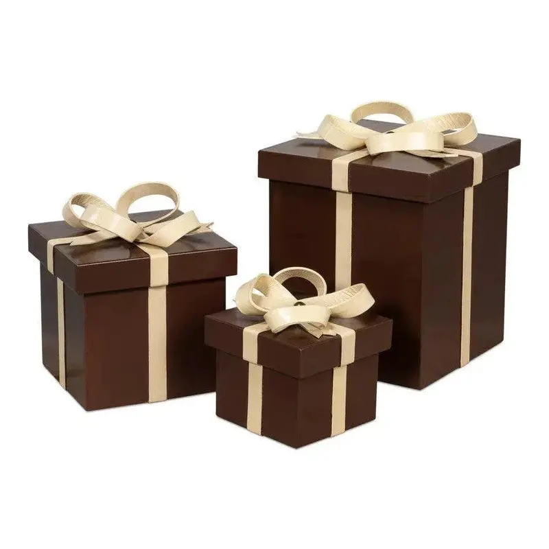 Ferrell Chocolate Brown Leather Holiday Box Set – 3-Piece Collection 1