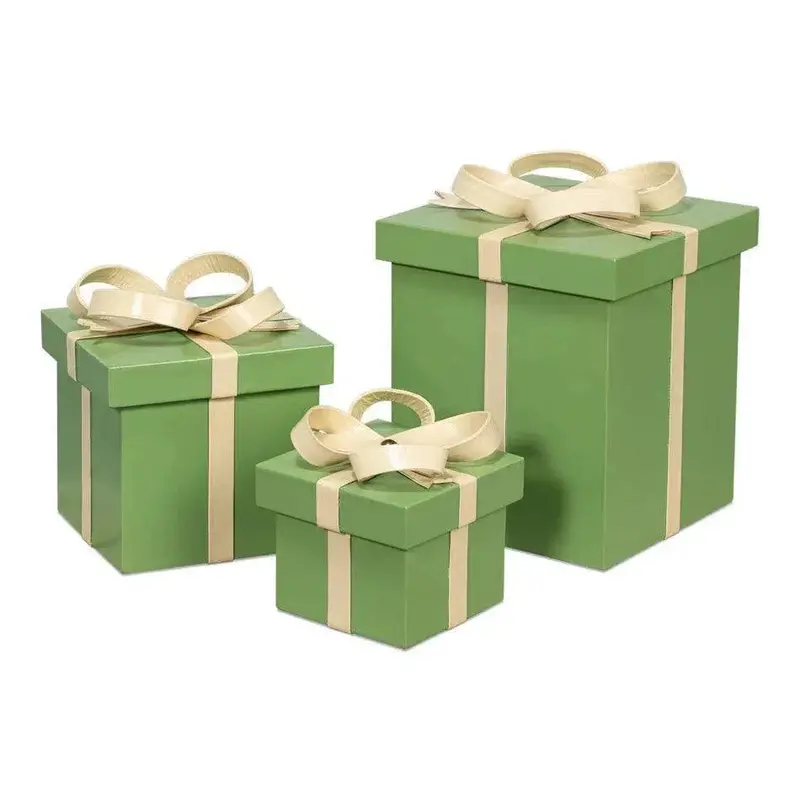 Ferrell Green Holiday Box Set – Leather And Mdf Construction, 3-Piece 1