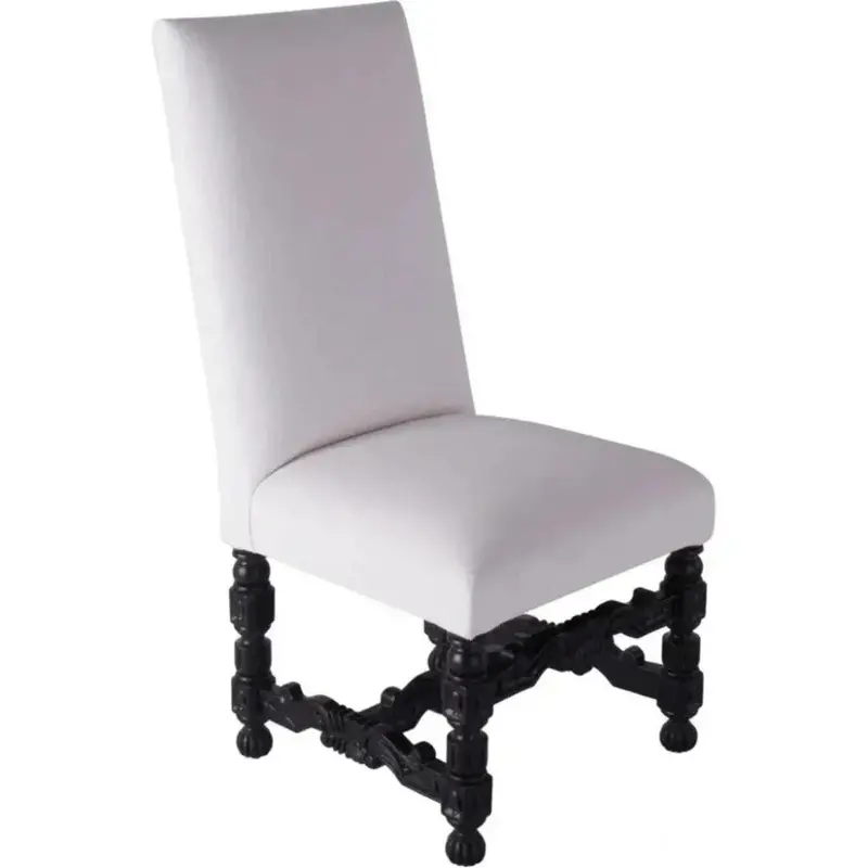 Finisterra White Porcelain-Finish Dining Chair – Bae Collection 1