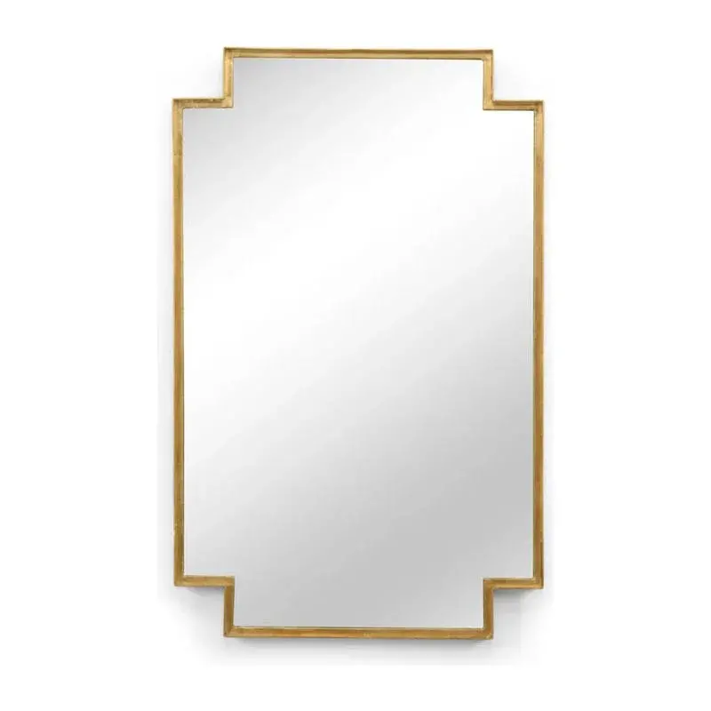 Fiona Gold-Tone Iron Wall Mirror With Elegant Framing 1