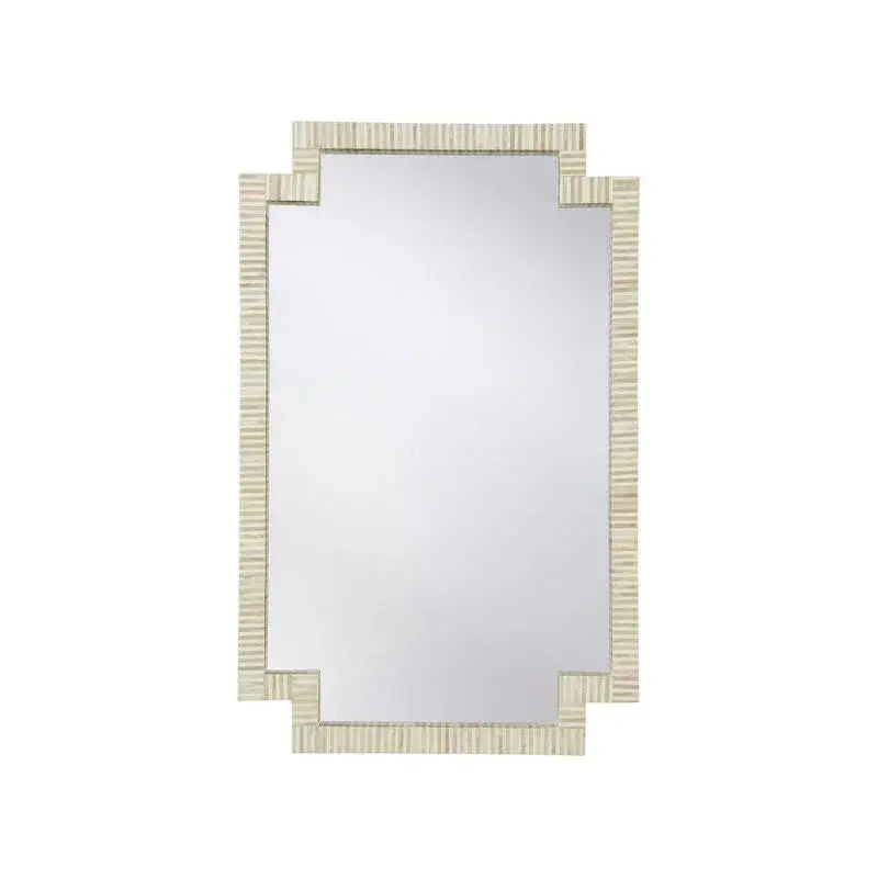 Fiona Wall Mirror With Bone-Inlay Frame 1