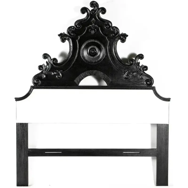 Fiorentina Black Queen-Sized Headboard – Minimalist Bedroom Accent 1