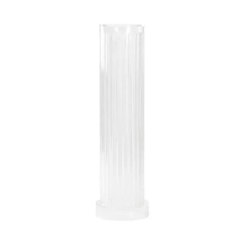 Fluted Clear Acrylic Display Pedestal 1