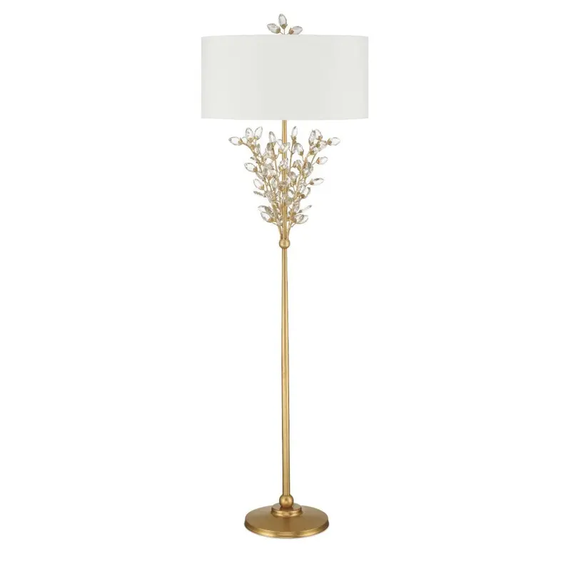 Forget-Me-Not Metal Floor Lamp With Graceful Stem And Soft Light 1
