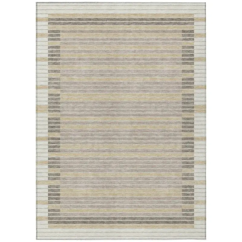 Formelle Ivory Textured Indoor-Outdoor Washable Area Rug 2